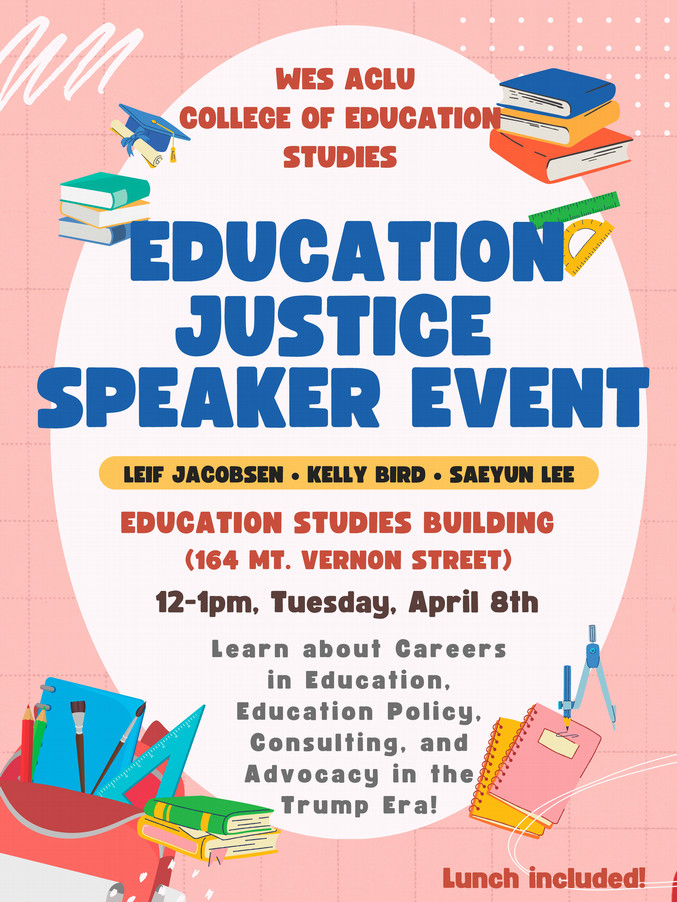 Education Justice panel event